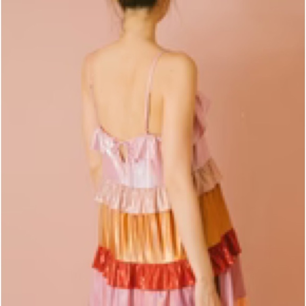 NWT Storia Tiered Ruffle Dress - Picture 3 of 3